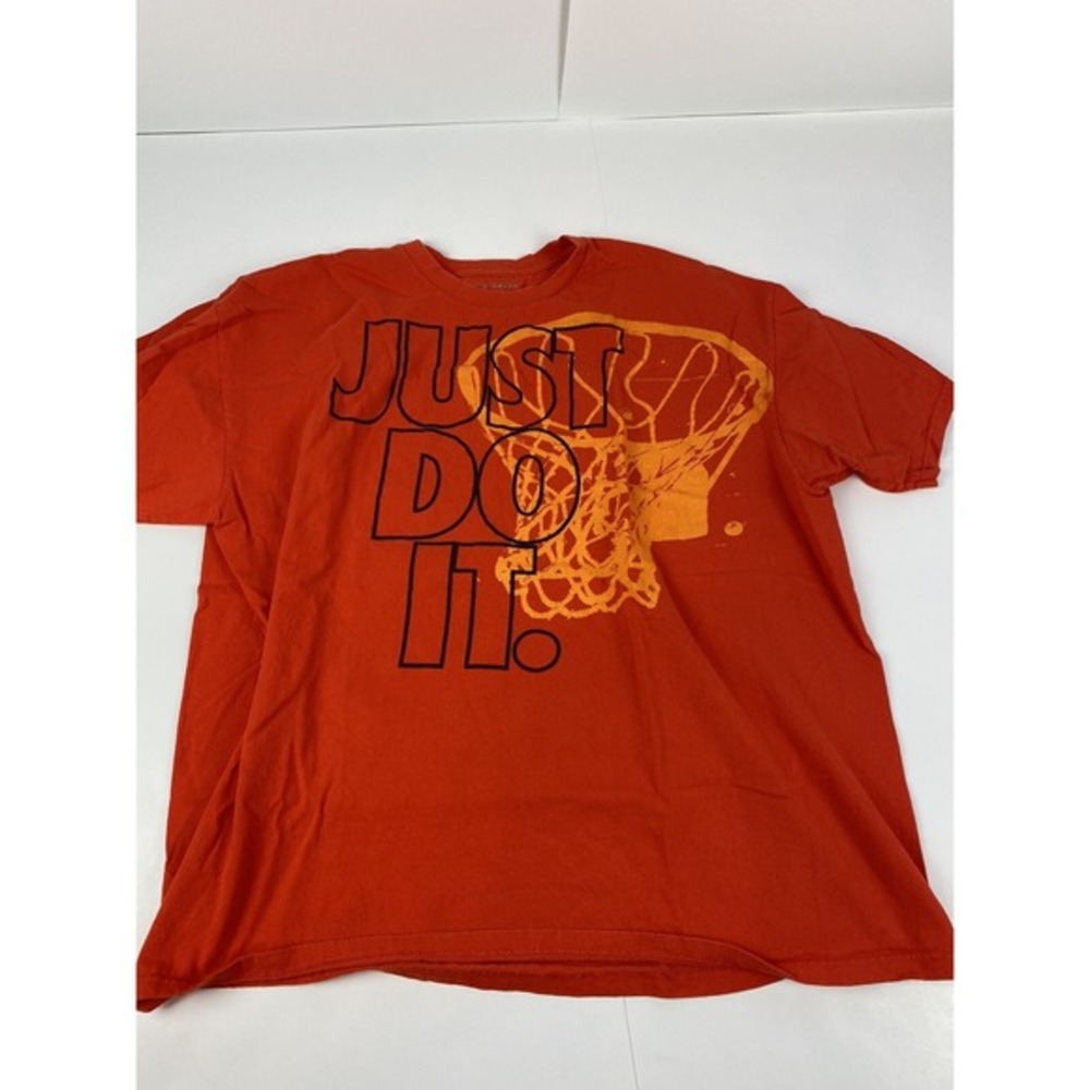 VTG‎ 2000s Nike Just Do It Swoosh Check Logo T-Shirt XL Basketball Y2K
